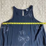 Old Navy  Charcoal Grey Floral Outlines Sleeveless Top M Medium Photo 6