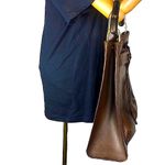 Gucci RARE  Oversized Bamboo Brown Leather Tall Shopper Tote Shoulder Bag COA Photo 6