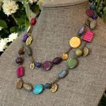 Sonoma Colorful Multi Bead Layered Chain Necklace Photo 1