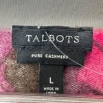 Talbots Women Cashmere Cardigan Floral Print L Maximalist Retro Eclectic Cbic Photo 2