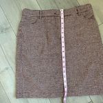 Cupcakes and Cashmere Maroon Houndstooth Wool Blend Mini Skirt Size 2 Photo 5