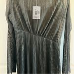 & Other Stories & Other Stories Long Sleeve Crinkle Mesh Midi Dress - Small - NWT Photo 4