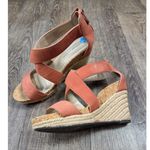 Adrienne Vittadini  Orange Clarity Espadrilles Shoes 7.5M Sandals Wedge Platform Photo 0