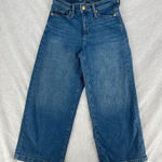Universal Threads Universal Thread Jeans Womens 0/25R Blue Denim Cotton Highest Rise Wide Leg Crop Photo 0