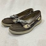 Sperry  Taupe with Grey Sequins Top-Sider Angelfish Boat Shoes Size 6.5 Photo 3