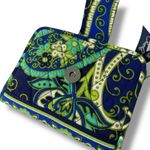 Vera Bradley Rhythm & Blues Snappy Wallet 💙💚 NWT Quilted Cotton Photo 2