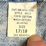 Vintage Dirty Dancing Juniors Sz 17/18 Acid Wash Denim High Rise Bermuda Shorts Blue Photo 9