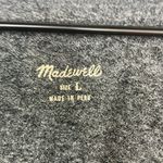 Madewell  Heather Gray Knit Dress Shirt Strapless size Large 100% Cotton Photo 6