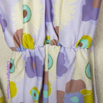 New! Set! Beth Richards Delrey Bikini Top and bottom, 70’s floral‎ bikini, L Purple Size L Photo 7