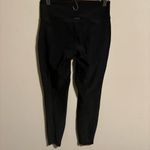 Koral  Playa Mid Rise Textured Mesh Panel Legging in Black- Size Medium Photo 6