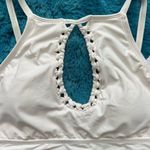 Bleu Rod Beattie Pulling Strings Knot Crop Swim Top Size 4 Women Photo 3