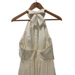 David's Bridal Davids bridals Galina halter ivory tie back wedding dress *needs dry cleaning* Photo 4