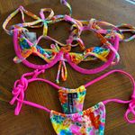For Love & Lemons  colorful flower bikini XS Photo 4