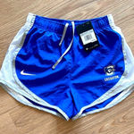 Nike NWT  M Creighton Bluejays Athletic Logo Shorts Blue White Gym Track Biking Photo 0