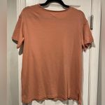 Madewell NWOT Size XS Pink Clay Short Sleeve Crew Split Hem Pocket Tee Shirt Photo 8