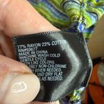 Worthington 1X Boho Blue Green Stripe Knit Open Front Duster Cardigan Sweater Photo 3