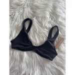 SKIMS Swim Plunge Bikini Top Onyx Size Medium Photo 4