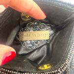 Todd Anthony Black Beaded Sequin Evening Bag Vintage Flapper Purse Photo 7