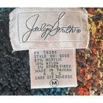 Jaclyn Smith Vtg 90s  Multi Color Wild Pattern Embellishrd Cardigan Sweater Sz M Photo 10