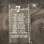 7 For All Mankind High Waist Ankle Skinny Hook-and-Eye Jeans B(air) Black 30 Photo 8