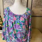 Lilly Pulitzer  Lana Skort Romper Dress Maldives Green Turtle Wave Size Large Photo 4