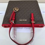 Michael Kors FlameBrown Carryall Tote Bag Photo 5