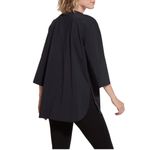 Lysse Sharon Black Lace Up Oversized Tunic Top Size L NWOT Photo 2