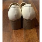 Nine West Loafer Chunky Heeled Chain Accent Off-White Shoes Women’s 9M Academia Photo 4