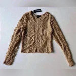 Pretty Little Thing PrettyLittleThings Set of 2 Y2K Petite Taupe‎ Textured Jersey Mini Skirt and Top Photo 5