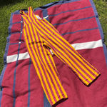 Game Bibs Minnesota Gophers funky Maroon Gold Striped Overalls

XS Photo 1