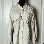 VTG CREAM WESTERN LACE BUTTON UP LONG SLEEVE HIGH LOW UNIQUE SHIRT Photo 2