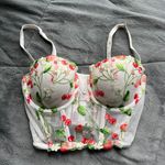 Victoria's Secret  Dream Angels Strawberry Embroidered Longline Bra/Bustier 34C Photo 1