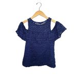 Lilly Pulitzer  Women’s Lyra Off The Shoulder Lace Top Size XXS Blue Photo 1