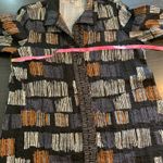 Habitat ‎ Clothes to Live In XS Black Brown Abstract Print Oversized Tunic Top Photo 5