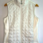 Telluride Women's White Quilted Winter Whimsy Fairy Outdoor Casual Vest Size Med Photo 0