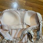 Kona Sol  Women’s Medium 8 10 Brown Tan Snake Skin Print One Piece Swim suit New Photo 4