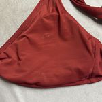 ANDIE Swim The Dalia Bikini Top Burgundy Gold Clasp Adjustable Padded Medium NWT Photo 7