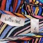 Willow and root willow & root striped shirt top yellow blue black Size L Photo 2