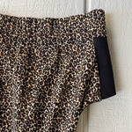 Varley  Sherman Sports Bra‎ High Neck Longline in Classic Leopard Size S Photo 4