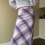 Urban Outfitters Purple Plaid Maxi Skirt Size Small Photo 0
