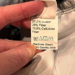 EUC Romwe High Rise Straight Legged Denim Jeans Flower Print Design Sz M (US 6) Blue Photo 5