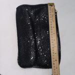 Vintage 1980's Black Convertible Ecru Metal Mesh Crossbody Bag Purse Handbag Photo 2