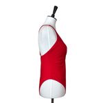 Cupshe New Swimsuit Cherry Red One Piece Criss Cross Circle Women’s Size Medium Photo 2