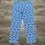 IBKUL Venetian Tiles Denim Stretch Golf Ankle Pants Blue White Size 10 Photo 1