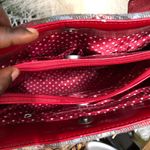 Y2K Early 2000s Red White Plaid shoulder hand bag purse polka dot lining #fairycore #whimsygoth #gothic #cottagecore Photo 6