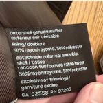 Danier Brown Leather Jacket Military Style Pockets Button Closure women's XS Photo 8