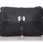 Prada Vintage Leather Shoulder Flap Messenger Bag Large 2001 W/Authenticity card Photo 0