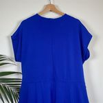 EXPRESS  V-Neck Tie Waist Straight Leg Jumpsuit with Pockets Photo 7