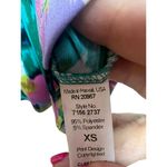 Tori Richard  Honolulu Tunic Dress Multicolor Pullover Abstract 3/4 Sleeves XS Photo 7