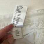 Paige ‎ High Rise Flare Jeans Raw Hem Crisp White Denim Pants Womens Size 31 Photo 12